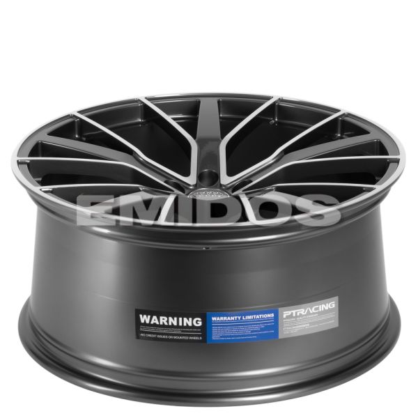 КОВАНЫЕ ДИСКИ 0923-29 PTRACING FG424-SL253 22 J10 ET21 5X112 66.45 ГРАФИТ + ПОЛИРОВАННЫЕ СПИЦЫ