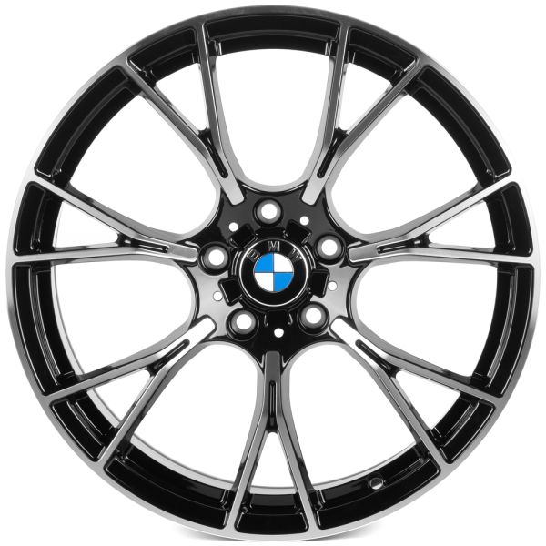 КОВАНЫЕ ДИСКИ 0923-116 PTRACING FG533-SV435 19 J8.5 ET30 5X120 72.56 ЧЁРНЫЙ + ПОЛИРОВАННЫЕ СПИЦЫ