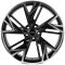КОВАНЫЕ ДИСКИ 0923-58 PTRACING FG922-CS396 19 J8.5 ET28 5X112 66.45 ЧЁРНЫЙ + ПОЛИРОВАННЫЕ СПИЦЫ