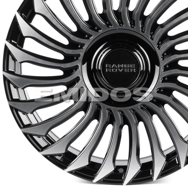 КОВАНЫЕ ДИСКИ 0923-87 PTRACING DS233-SK333 20 J9 ET40 5X120 72.56 ЧЁРНЫЙ + ПОЛИРОВАННЫЕ СПИЦЫ