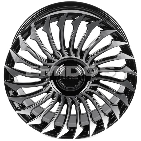 КОВАНЫЕ ДИСКИ 0923-88 PTRACING DS233X-SL252 22 J9.5 ET40 5X120 72.56 ЧЁРНЫЙ + ПОЛИРОВАННЫЕ СПИЦЫ