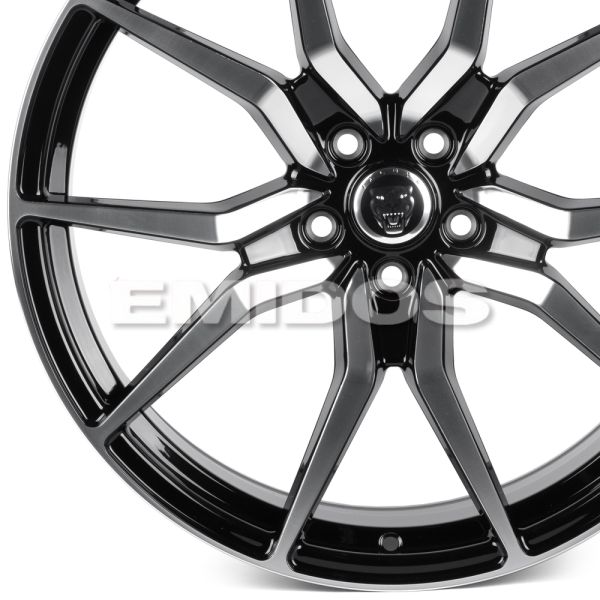 КОВАНЫЕ ДИСКИ 0923-3 PTRACING FG238X-CS413 20 J9.5 ET40 5X108 63.4 ЧЁРНЫЙ + ПОЛИРОВАННЫЕ СПИЦЫ