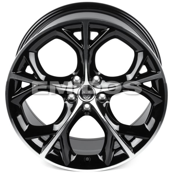 КОВАНЫЕ ДИСКИ 0923-4 PTRACING FG261X-CS396 19 J8.5 ET40 5X108 63.4 ЧЁРНЫЙ + ПОЛИРОВАННЫЕ СПИЦЫ