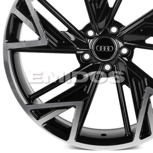 КОВАНЫЕ ДИСКИ 0923-58 PTRACING FG922-CS396 19 J8.5 ET28 5X112 66.45 ЧЁРНЫЙ + ПОЛИРОВАННЫЕ СПИЦЫ