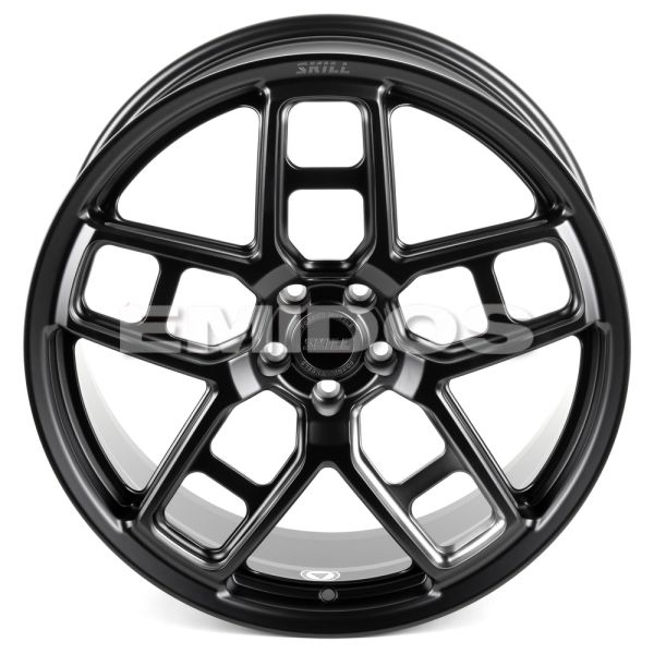 КОВАНЫЕ ДИСКИ H240607Y SKILL SK818-CS427 21 J9 ET35 5X108 63.3 ЧЁРНЫЙ МАТОВЫЙ + ПОЛИРОВКА + ТЁМНЫЙ Л