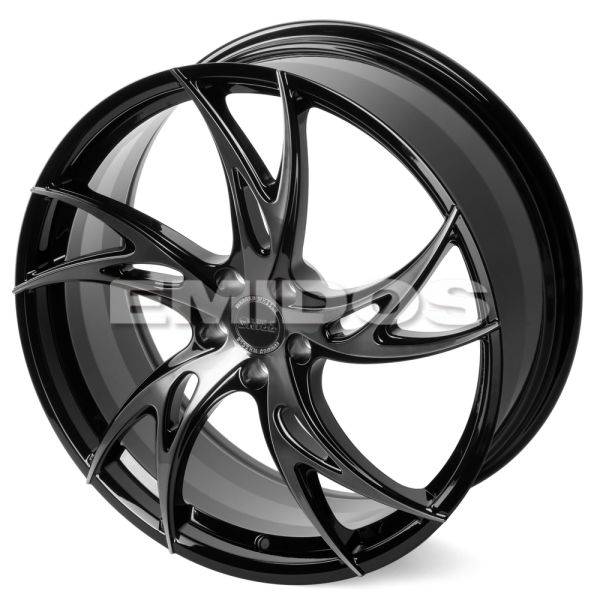 КОВАНЫЕ ДИСКИ H230906C SKILL SL087 21 J8.5 ET40 5X108 63.4 ЧЁРНЫЙ + ПОЛИРОВАННЫЙ ОБОД