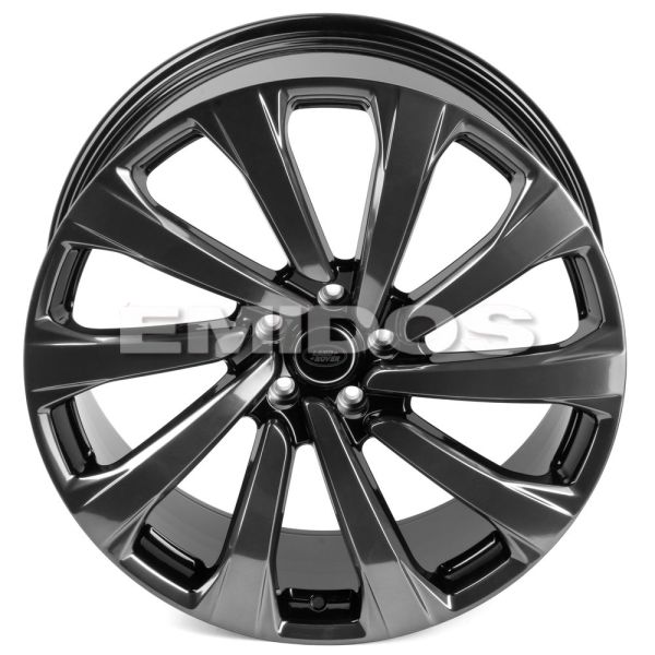 КОВАНЫЕ ДИСКИ H230907E SKILL SL1003-SL085 21 J8.5 ET43.5 5X120 72.6 ЧЁРНЫЙ + ПОЛИРОВАННЫЕ СПИЦЫ ПОД