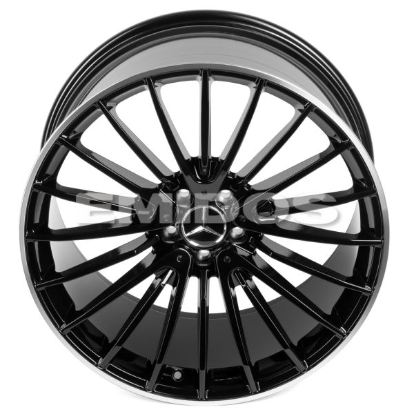 КОВАНЫЕ ДИСКИ H240917B SKILL SL148-FG454 19 J8.5 ET36 5X112 66.6 ЧЁРНЫЙ ГЛЯНЦЕВЫЙ + ПОЛИРОВАННЫЙ ОБО