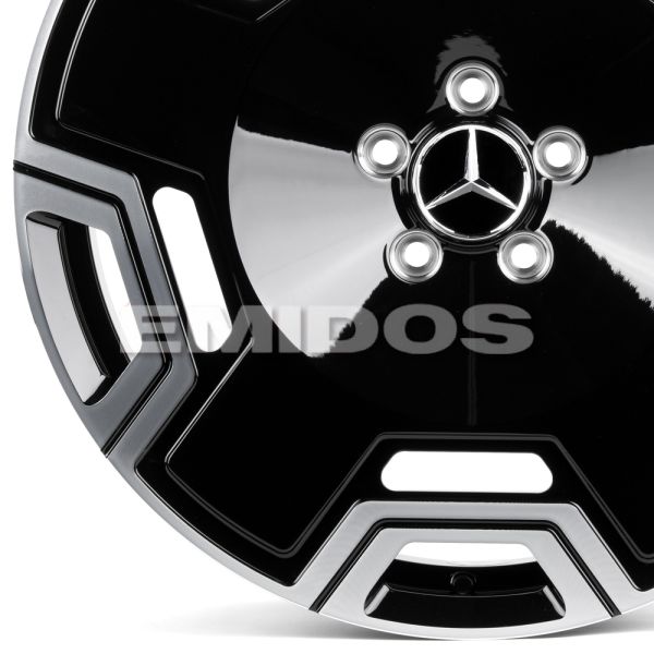 КОВАНЫЕ ДИСКИ H241213A SKILL SL163-SV420 18 J8.5 ET48 5X112 66.6 ЧЁРНЫЙ ГЛЯНЦЕВЫЙ + ПОЛИРОВАННЫЕ СПИ