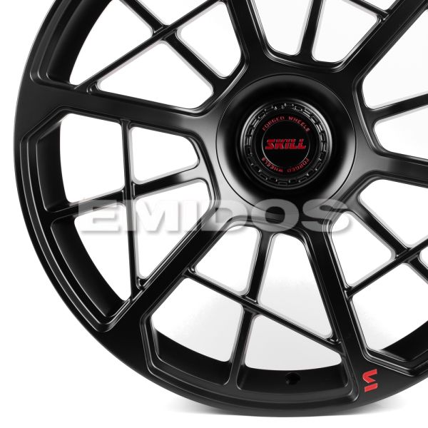 КОВАНЫЕ ДИСКИ H231125Q SKILL SL357-SL096 22 J9.5 ET35 5X108 63.3 ЧЁРНЫЙ МАТОВЫЙ