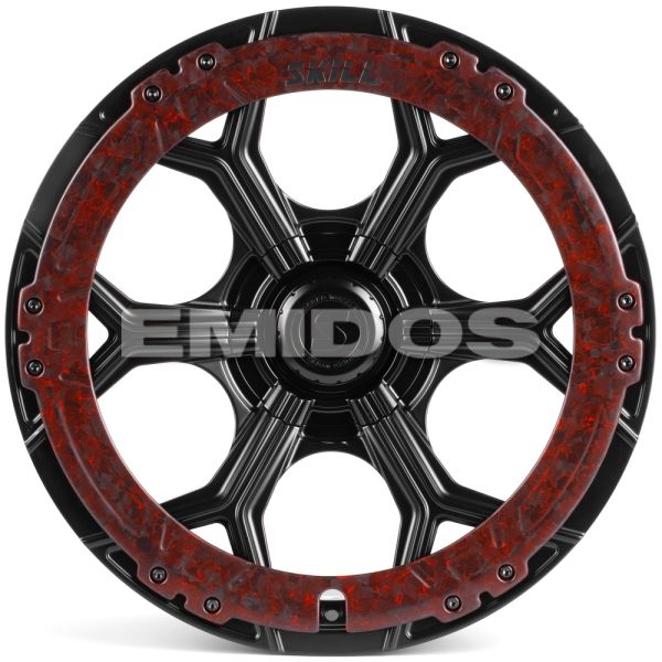 КОВАНЫЕ ДИСКИ H250513M SKILL SL401-SL222 20 J9.5 ET12 5X127 71.5 ЧЁРНЫЙ МАТОВЫЙ + КАРБОН SFC19