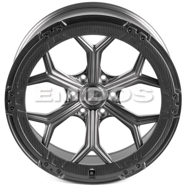 КОВАНЫЕ ДИСКИ H250513D SKILL SL401-CS442 22 J9 ET19 6X139.7 77.8 СЕРЕБРО МАТОВОЕ + КАРБОН SFC11