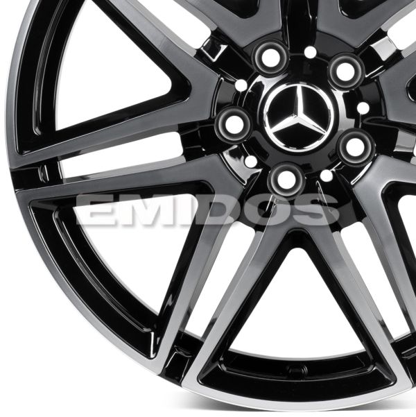 КОВАНЫЕ ДИСКИ H241213D SKILL SL431-SK302 18 J8.5 ET48 5X112 66.6 ЧЁРНЫЙ ГЛЯНЦЕВЫЙ + ПОЛИРОВАННЫЕ СПИ