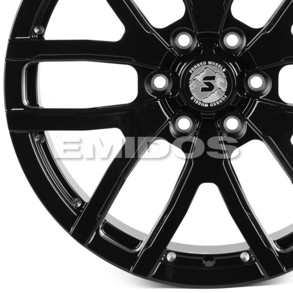 КОВАНЫЕ ДИСКИ H241206U SKILL SL508-SL076 20 J9.5 ET20 6X135 87.1 ЧЁРНЫЙ ГЛЯНЦЕВЫЙ + ПОЛИРОВКА