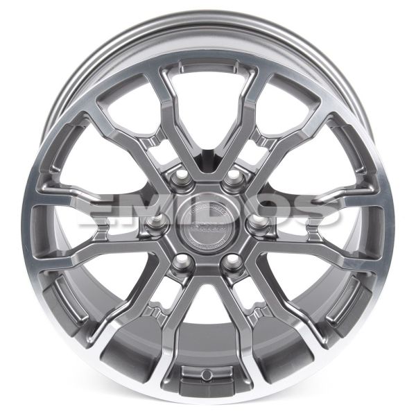 КОВАНЫЕ ДИСКИ 231026K SKILL SV115-CS244 18 J9 ET45 6X139.7 95.1 ГРАФИТ ГЛЯНЦЕВЫЙ + ПОЛИРОВАННЫЙ ОБОД