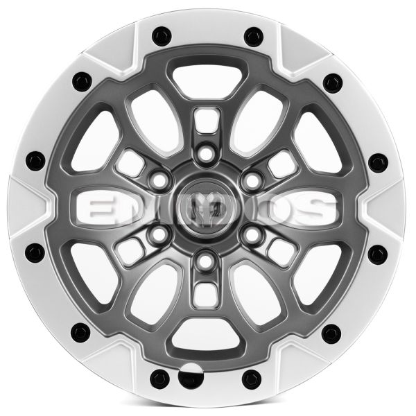 КОВАНЫЕ ДИСКИ H241205E SKILL SV145-SL191 18 J9 ET19 6X139.7 77.8 ГРАФИТ МАТОВЫЙ + СЕРЕБРЯННЫЙ ОБОД