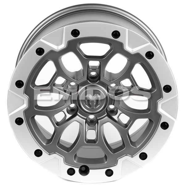 КОВАНЫЕ ДИСКИ H241205E SKILL SV145-SL191 18 J9 ET19 6X139.7 77.8 ГРАФИТ МАТОВЫЙ + СЕРЕБРЯННЫЙ ОБОД