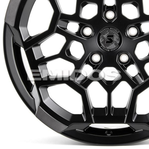 КОВАНЫЕ ДИСКИ H250917P SKILL SV171-CS411 20 J8.5 ET20 5X127 71.5 ЧЁРНЫЙ МАТОВЫЙ + ПОЛИРОВКА + ТЁМНЫЙ