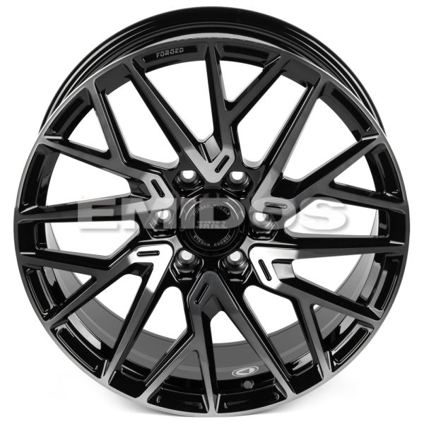 КОВАНЫЕ ДИСКИ H241206C SKILL SV175-SV451 20 J9 ET28 6X139.7 106.1 ЧЁРНЫЙ ГЛЯНЦЕВЫЙ + ПОЛИРОВАННЫЕ СП