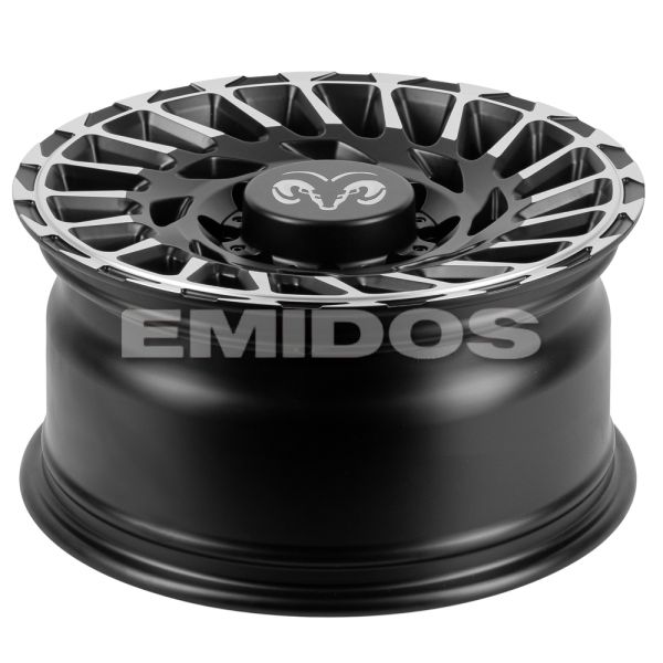 КОВАНЫЕ ДИСКИ H240821C SKILL SV093-DS184 17 J8.5 ET25 8X165.1 121.3 ЧЁРНЫЙ МАТОВЫЙ + ПОЛИРОВАННЫЕ СП