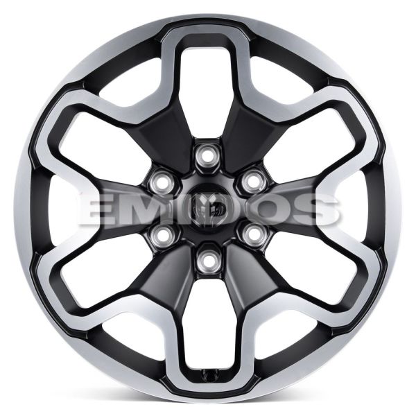 КОВАНЫЕ ДИСКИ H241202S SKILL SV212-SK303 18 J9 ET19 6X139.7 77.8 ЧЁРНЫЙ МАТОВЫЙ + ПОЛИРОВАННЫЕ СПИЦЫ