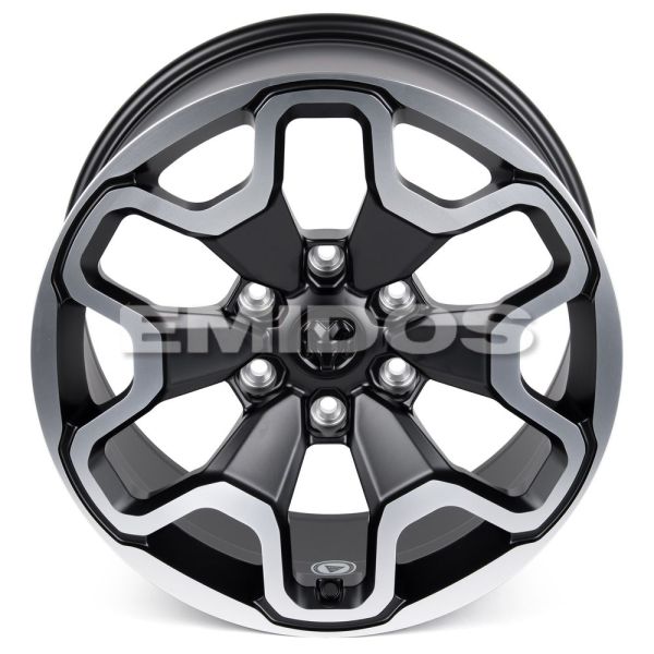 КОВАНЫЕ ДИСКИ H241202S SKILL SV212-SK303 18 J9 ET19 6X139.7 77.8 ЧЁРНЫЙ МАТОВЫЙ + ПОЛИРОВАННЫЕ СПИЦЫ