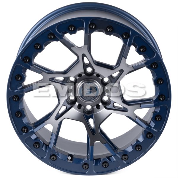 КОВАНЫЕ ДИСКИ H241206I SKILL SV307-SL222 20 J9.5 ET20 6X135 87.1 СИНИЙ МАТОВЫЙ + ПОЛИРОВКА + ТЕМНЫЙ