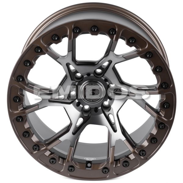 КОВАНЫЕ ДИСКИ H241205N SKILL SV307-SV453 20 J10 ET-10 6X139.7 78.1 БРОНЗА МАТОВАЯ + ПОЛИРОВКА + МАТО