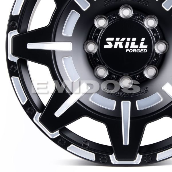 КОВАНЫЕ ДИСКИ H250919I SKILL SV308-SB563 20 J9 ET29 8X165.1 121.3 ЧЁРНЫЙ ГЛЯНЦЕВЫЙ + ПОЛИРОВКА