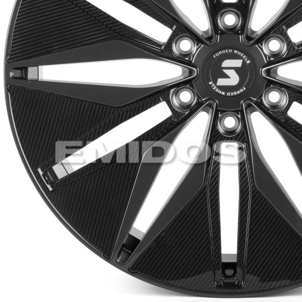 КОВАНЫЕ ДИСКИ H240603K SKILL SV380-SV481 22 J9 ET50 6X139.7 95.1 ГРАФИТ ГЛЯНЦЕВЫЙ + КАРБОН SFC03