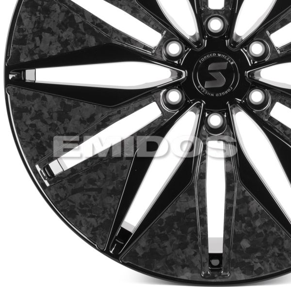 КОВАНЫЕ ДИСКИ H240607W SKILL SV380-SV481 22 J9 ET28 6X139.7 78.1 ЧЁРНЫЙ ГЛЯНЦЕВЫЙ + КАРБОН SFC06