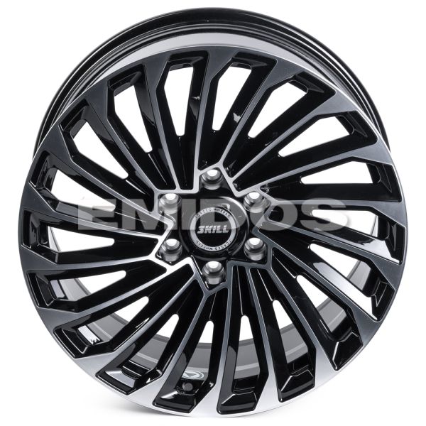 КОВАНЫЕ ДИСКИ H251105M SKILL SV603-SK333 20 J9 ET28 6X139.7 106.1 ЧЁРНЫЙ ГЛЯНЦЕВЫЙ + ПОЛИРОВАННЫЕ СП