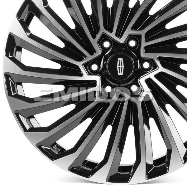 КОВАНЫЕ ДИСКИ H251002B SKILL SV603-SK364 22 J9.5 ET44 6X135 87.1 ЧЁРНЫЙ ГЛЯНЦЕВЫЙ + ПОЛИРОВАННЫЕ СПИ