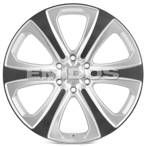 КОВАНЫЕ ДИСКИ H231102H SKILL SV628-SL095 22 J9 ET28 6X139.7 106.1 СЕРЫЙ + ПОЛИРОВАННЫЕ СПИЦЫ