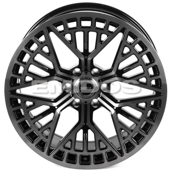 КОВАНЫЕ ДИСКИ H241016D SKILL SV762-CT400 22 J10 ET10 6X139.7 77.8 ЧЁРНЫЙ ГЛЯНЦЕВЫЙ + ПОЛИРОВАННЫЕ СП