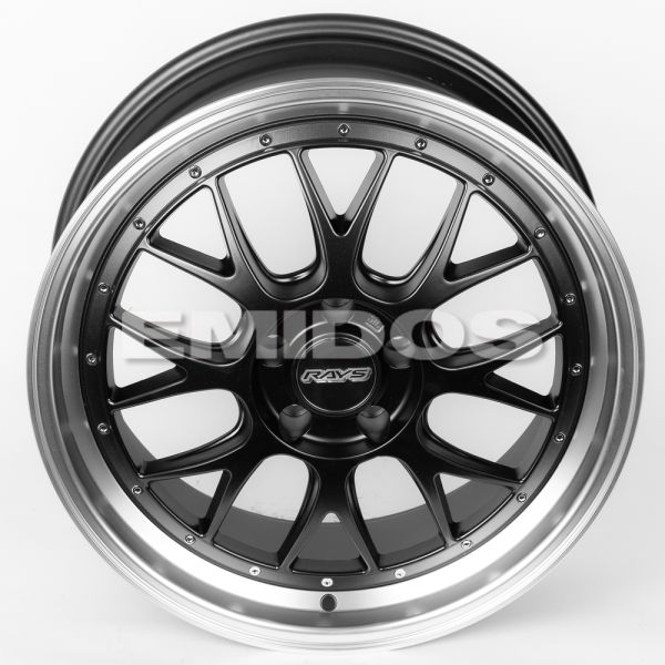 ЛИТЫЕ ДИСКИ 80189 BBS 83463-DS204 19 J8.5 ET35 5X114.3 73.1 ЧЁРНЫЙ МАТОВЫЙ + ПОЛИРОВАННЫЙ ОБОД