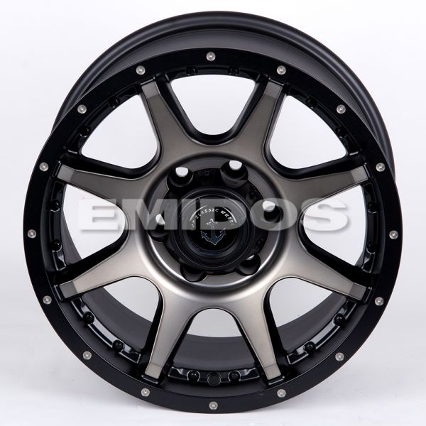 ЛИТЫЕ ДИСКИ 80477 TCW 2187-SV275 17 J9 ET12 6X139.7 110.1 ЧЁРНЫЙ МАТОВЫЙ + БРОНЗОВЫЕ СПИЦЫ