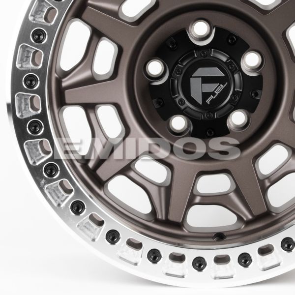 ЛИТЫЕ ДИСКИ 81306 FUEL 2628-SF058 17 J9 ET-15 5X127 71.5 БРОНЗА МАТОВАЯ + ПОЛИРОВАННЫЙ БЕДЛОК