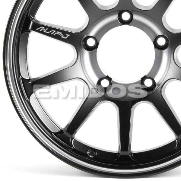 ЛИТЫЕ ДИСКИ 81406 RAYS FG421 16 J6.5 ET-25 5X139.7 108.1 ЧЁРНЫЙ МАТОВЫЙ + ПОЛИРОВКА + ТЁМНЫЙ ЛАК