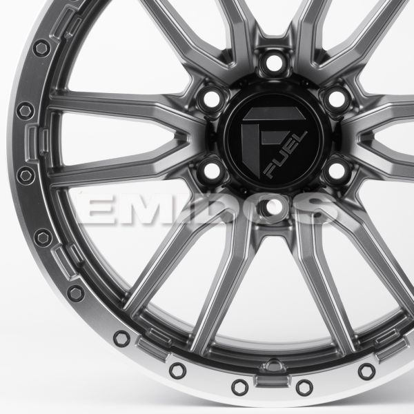 ЛИТЫЕ ДИСКИ 81416 FUEL 60273-FG443 18 J9 ET18 6X139.7 106.1 ГРАФИТ МАТОВЫЙ + ПОЛИРОВАННЫЙ ОБОД