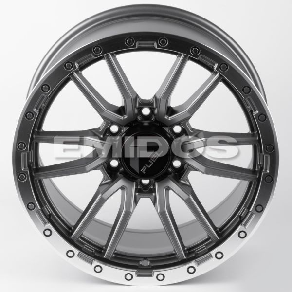 ЛИТЫЕ ДИСКИ 81416 FUEL 60273-FG443 18 J9 ET18 6X139.7 106.1 ГРАФИТ МАТОВЫЙ + ПОЛИРОВАННЫЙ ОБОД