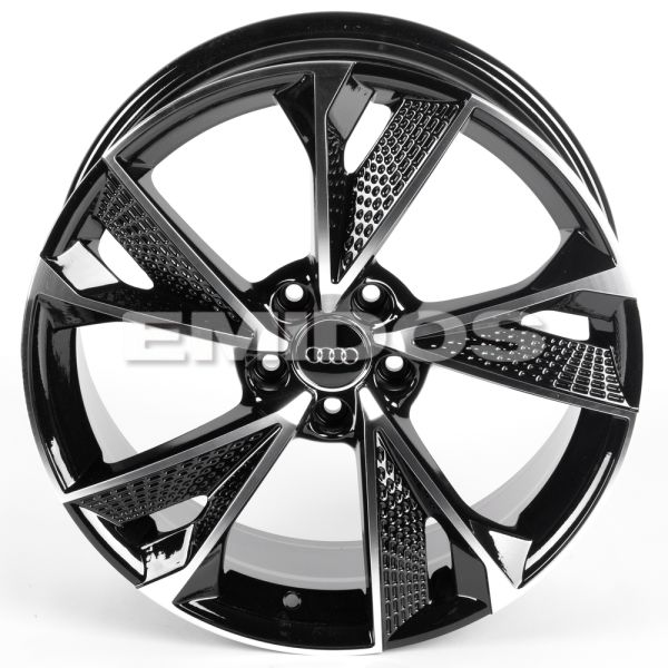 ЛИТЫЕ ДИСКИ 81983 5072X-CT507 19 J8 ET33 5X112 66.6 ЧЕРНЫЙ ГЛЯНЕЦ + ПОЛИРОВАНЫЕ СПИЦЫ