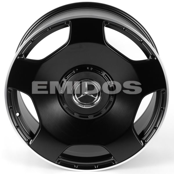 ЛИТЫЕ ДИСКИ 81803 MERCEDES-BENZ FC3305-SF132 22 J9.5 ET22 5X130 84.1 ЧЁРНЫЙ МАТОВЫЙ + ПОЛИРОВАННЫЙ О