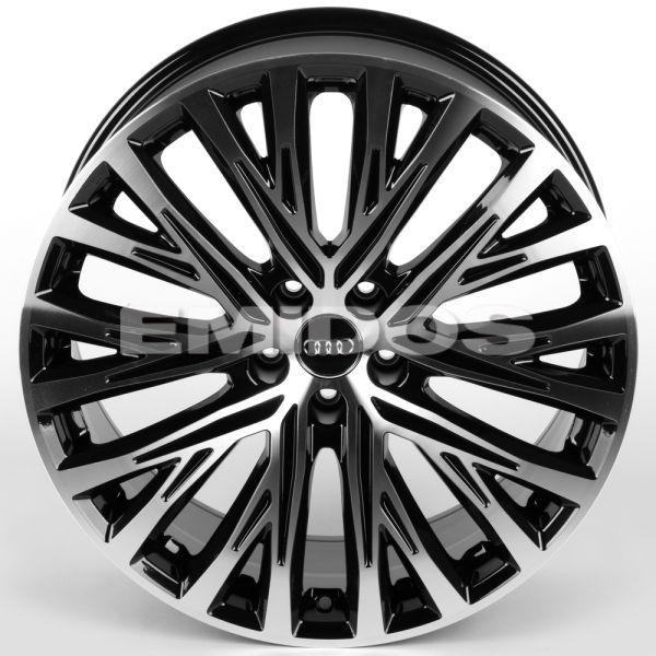 ЛИТЫЕ ДИСКИ 81844 AUDI IVF-3051-FG611 20 J9 ET30 5X112 66.45 ЧЁРНЫЙ ГЛЯНЦЕВЫЙ + ПОЛИРОВАННЫЕ СПИЦЫ