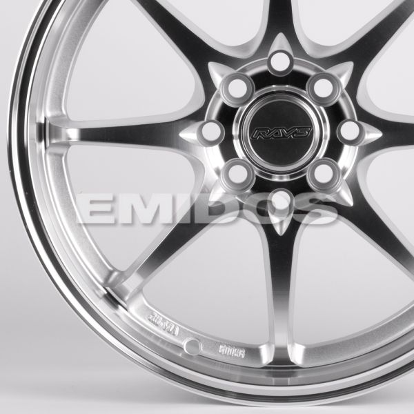 ЛИТЫЕ ДИСКИ 82017 RAYS X8306-SM145 16 J7 ET38 4X100/4X114.3 73.1 СЕРЕБРО + ПОЛИРОВАННЫЕ СПИЦЫ