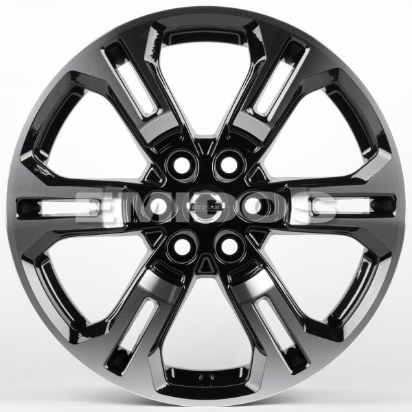 ЛИТЫЕ ДИСКИ 82181 NISSAN F7604-CT479 17 J8 ET30 6X114.3 66.1 ЧЁРНЫЙ ГЛЯНЦЕВЫЙ + ПОЛИРОВАННЫЕ СПИЦЫ