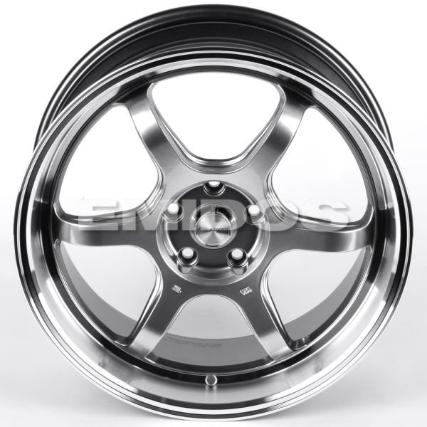 ЛИТЫЕ ДИСКИ 82254 ADVAN FC006-SM185 19 J8.5 ET35 5X114.3 73.1 СЕРЕБРО ТЁМНОЕ + ПОЛИРОВАННЫЙ ОБОД