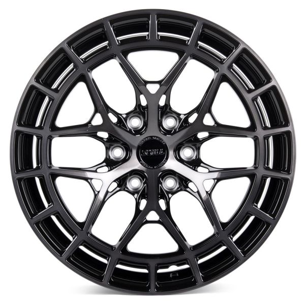 Комплект дисков 34880/20/77.8/Чёрный Глянцевый + Полированные Спицы + Темный Лак