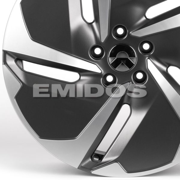 Комплект дисков 23512/20/62.5/Графит Матовый + Полированные Спицы