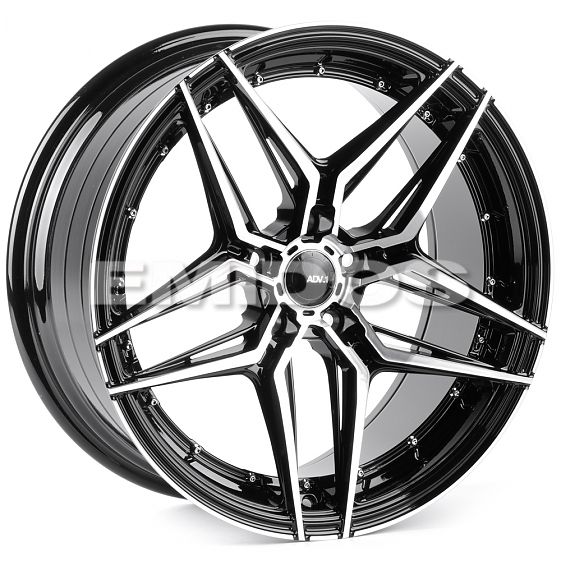 Комплект дисков 28768/19/66.56/Черный + Полированные Спицы